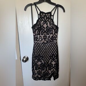 Elegant Black Lace Dress